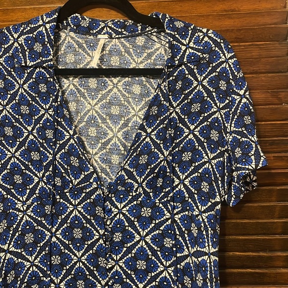 Free People Melody Geometric Mosaic Pattern Swing Dress - Picture 4 of 7